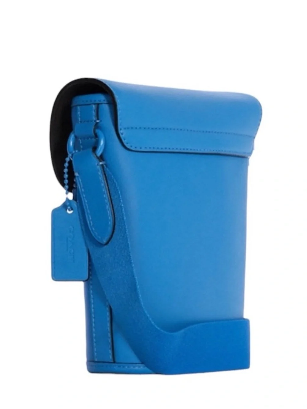 COACH Track Small Flap Crossbody in Racer Blue Calf Leather